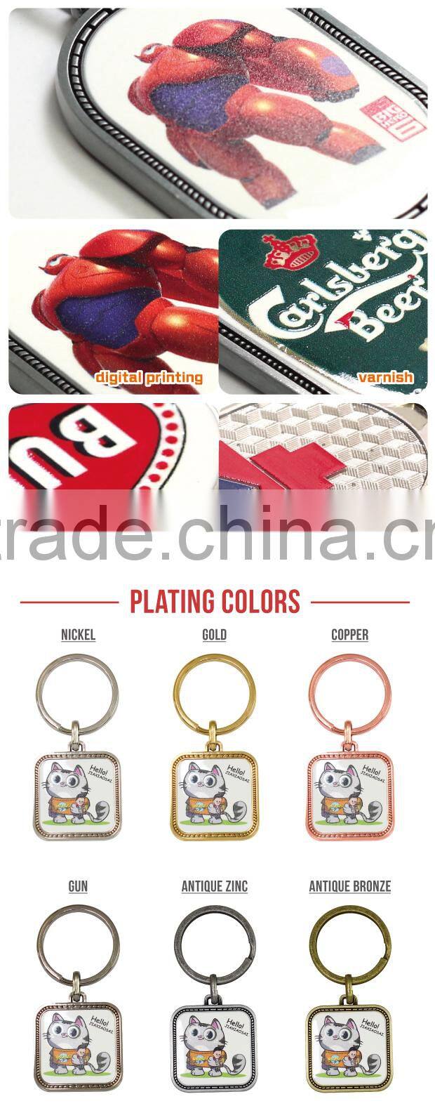 Special Price great supplier Cute little cat digital printed keychain for gift