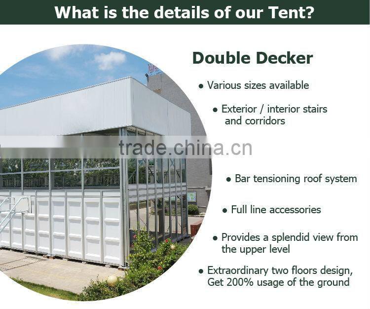 Two Story Castle Tent Tower Structure For VIP Gallery UK