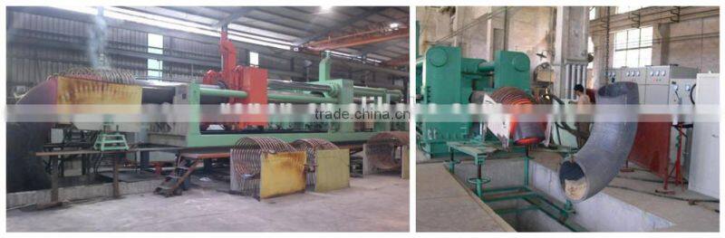 Intermediate frequency heating hydraulic elbows pushing machine