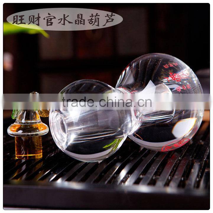 K9 crystal material Wu Lou-Gourds ,chinese Wu Lou statue