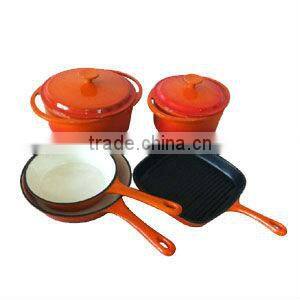 enamel casserole set