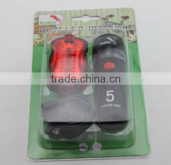 5W bicycle light led front rear