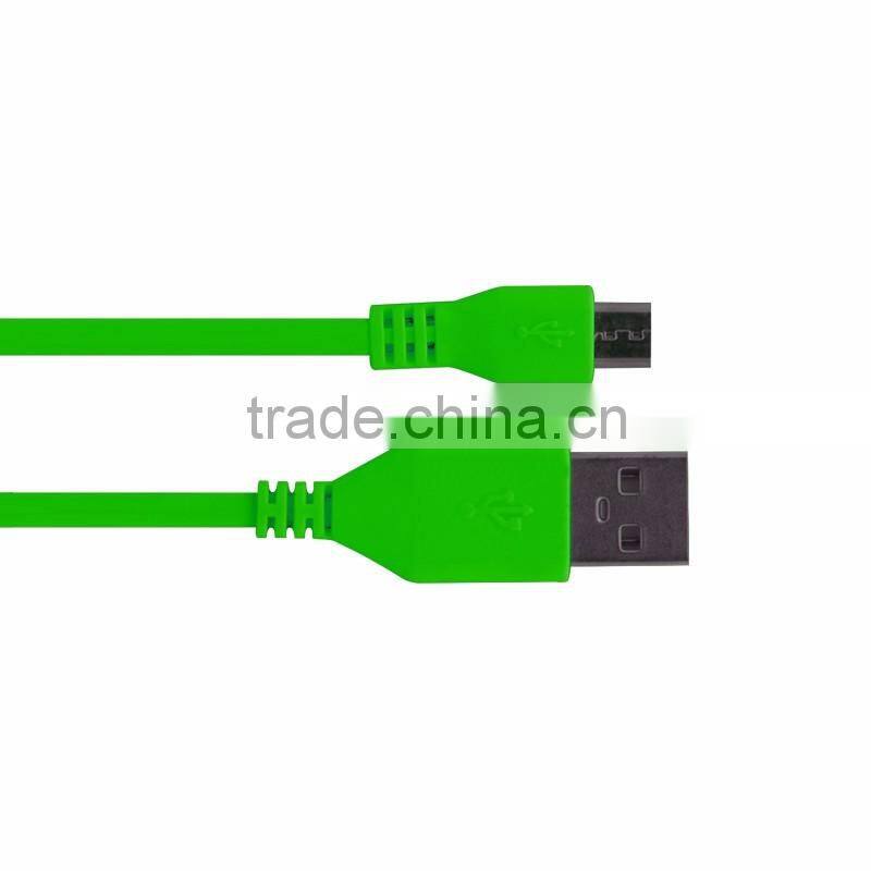 Flat Micro for Samsung Galaxy S6 Micro Flat Charger Cable 1m USB Cable Micro