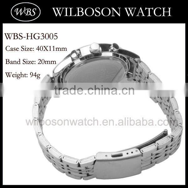 Japan movt quartz stainless steel back men watch