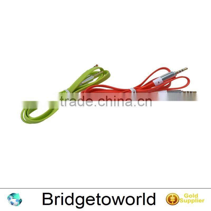 3.5 Stereo audio cable with high quality aux cable with Aluminum casing