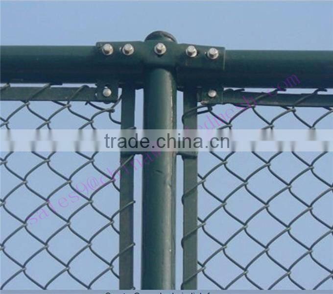 pvc coated diamond wire mesh of 2.0mm wire with 50mmX50mm opening in green color