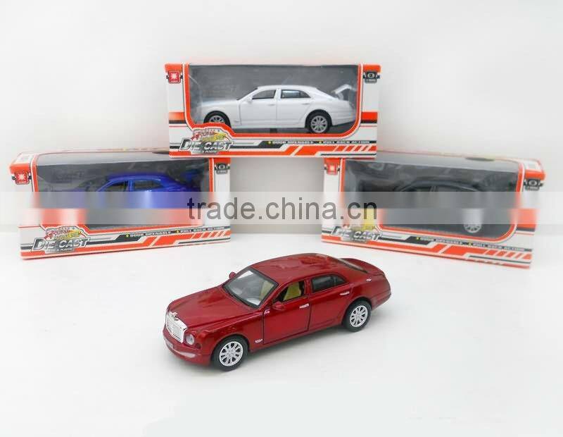 JS3901143 Autorized Famous Brand Metal IC Cars With Light Diecast Pull Back Car