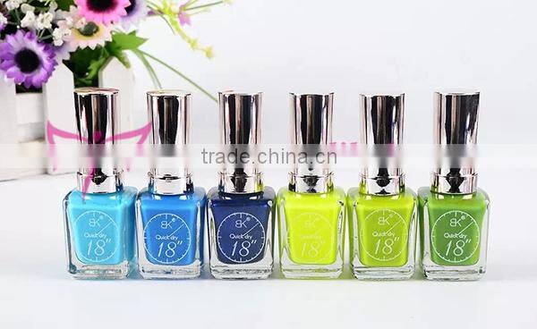 Hot sale 15ml fast dry nail lacquer/nail polish