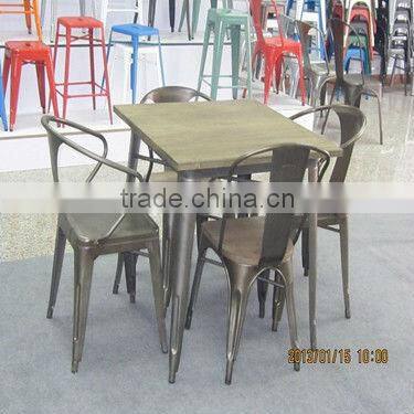 Metal industrial armrest Chair