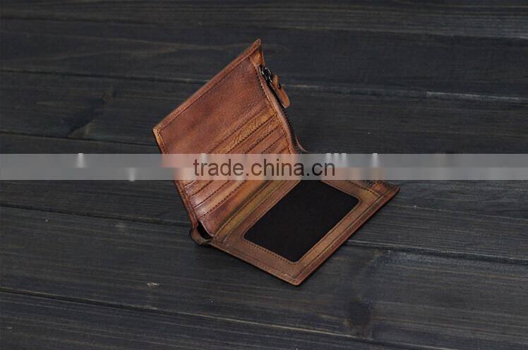 High Quality Cow Leather Wallet,Vintage Leather Wallet,Money Clip