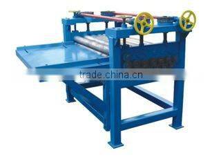 Flat sheet leveling, slitting and cutting machinery line
