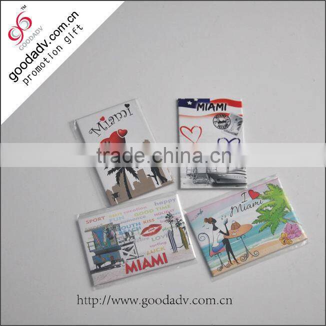 Souvenir fridge ceramic magnet / promotion tin fridge magnet
