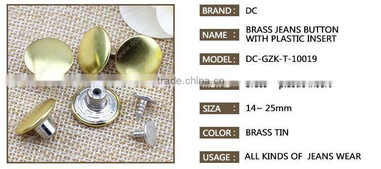 Hot Selling Metal Tack Buttons for Denim Metal Jeans Shank Button