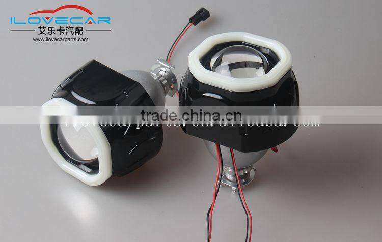 NEW 2.5Inch Y type LED COB ANGEL EYE PROJECTOR LENS FOR H1 XENON HID BULB