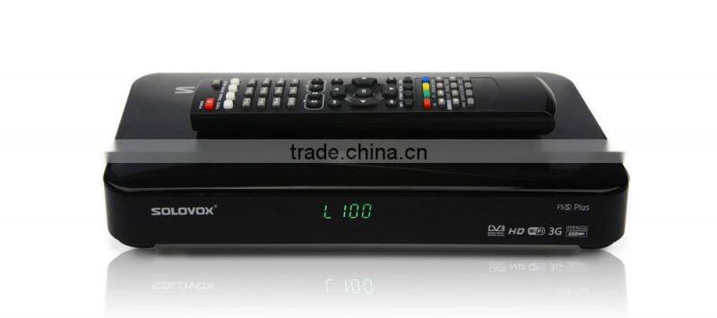 F5S Plus Satellite Receiver with Dual Core 600MHz Processor DVB-S2 LED Display Support WEB TV