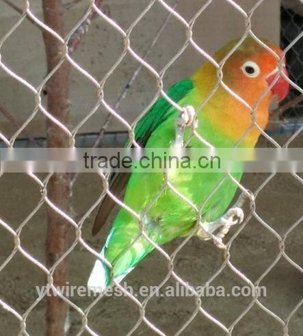 stainless steel woven rope mesh for bird netting
