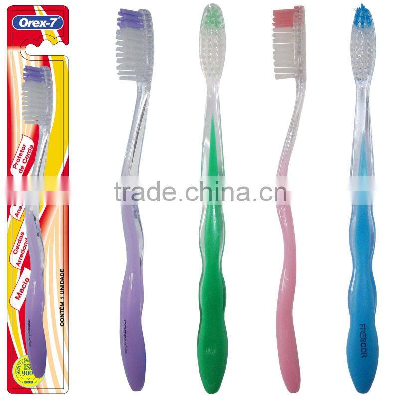 transparent nylon adult toothbrush