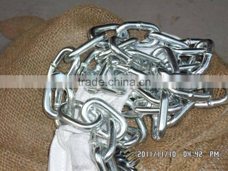 Top quality galvanized long iron link chain(hot selling)