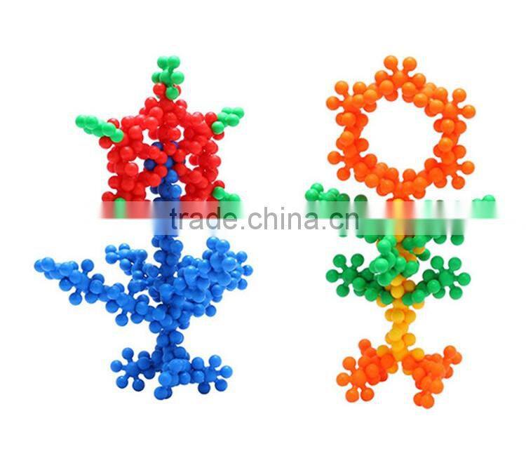 150PCS snowflake blocks kids plastic building blocks toys