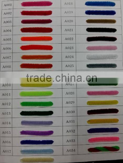 wholesale colourful folding chenille stems for diy, curly chenille stem