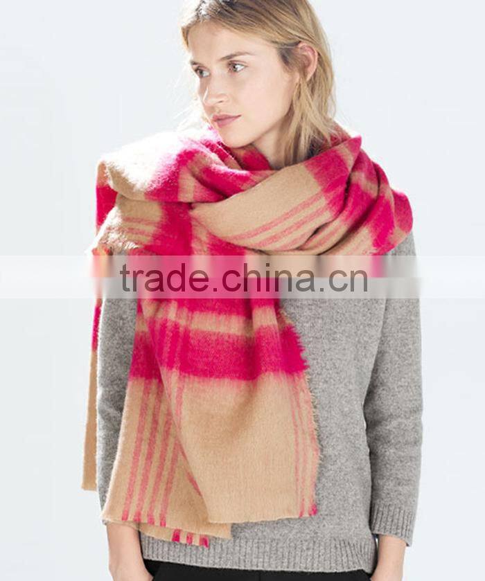 brand name fashion stripe 2015 wool scarf