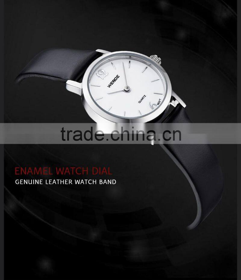 WEIDE 2015 Newest Popular Leather Lady Vogue Watch