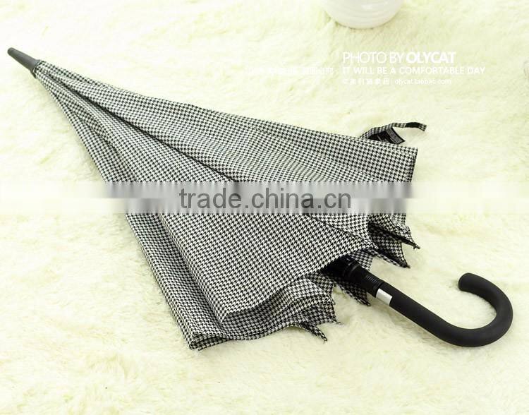 23" automatic walking stick straight business rain umbrella