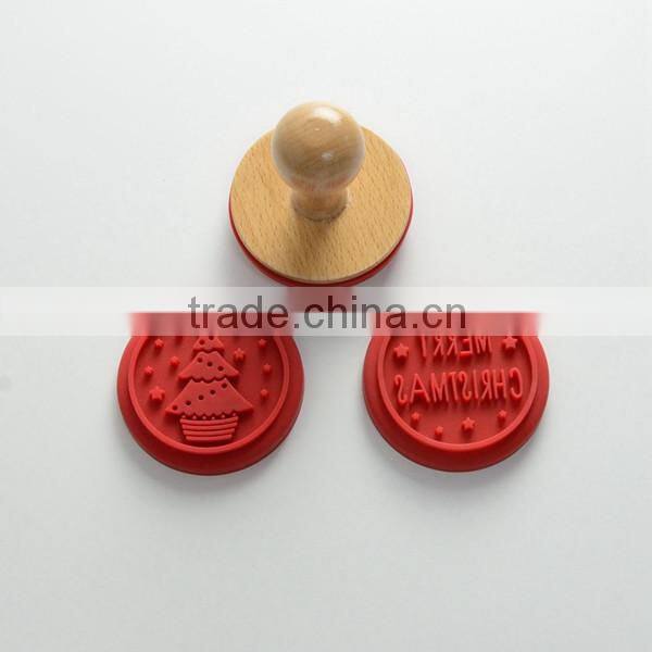 2016 hot selling silicone baking tool cookie stamp