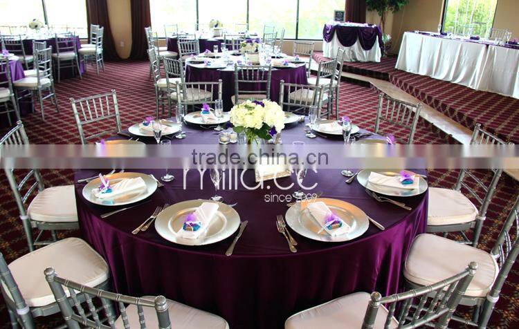 Satin table overlay