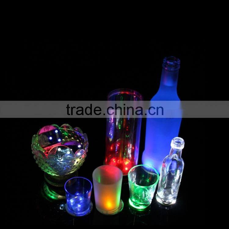 Cheap Plastic Party Novelty Battery Operated Hot sale Items Glow In The Dark Logo CustomUV Light Sticker Coaster