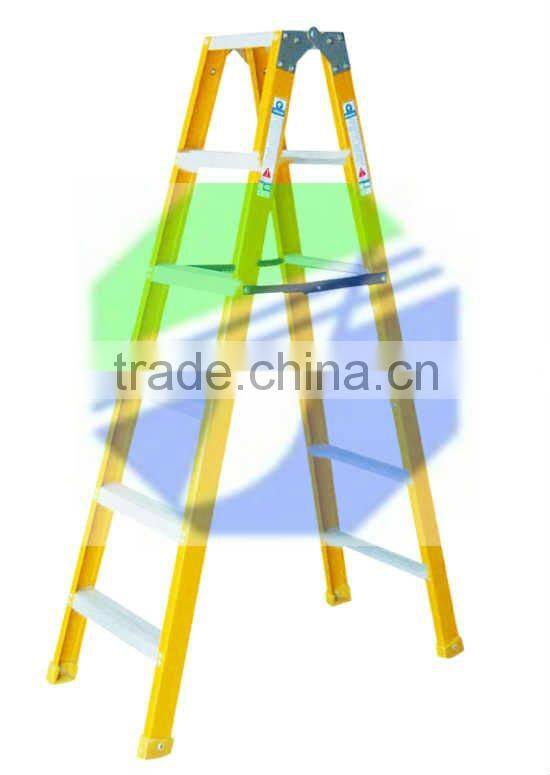 Fiberglass double sided ladder