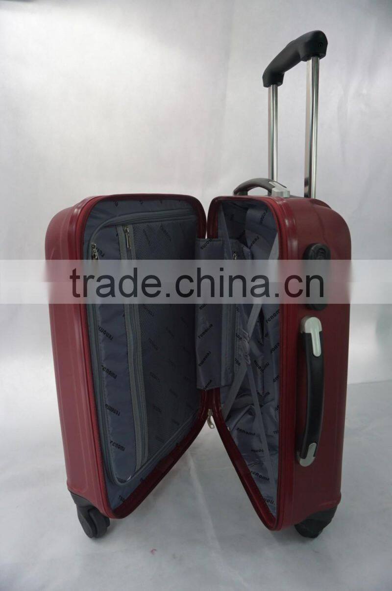2016 china factory trolley Fashion ABS luggage bag uggage set/travel luggage