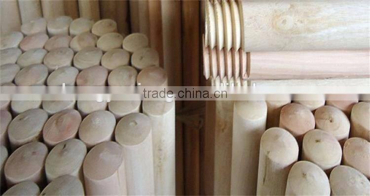 Natural eucalyptus wood round broom stick