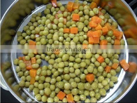 Canned peas & carrots factory wholesale