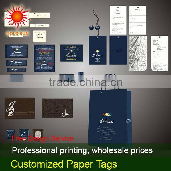 folded paper hang tag