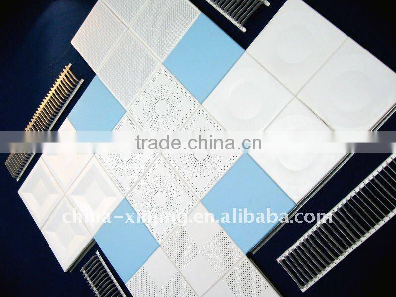 (new product) square metal ceiling tile/lotus pattern