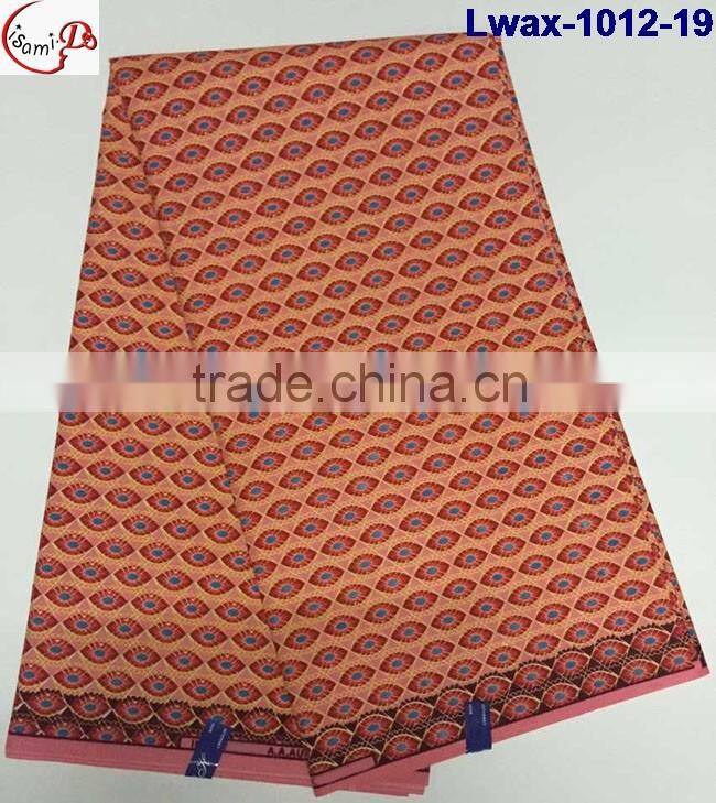 Lwax-1012-19 multicolor design African Jacquard style cheap wholesale african wax fabric