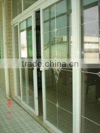 upvc glass louver door