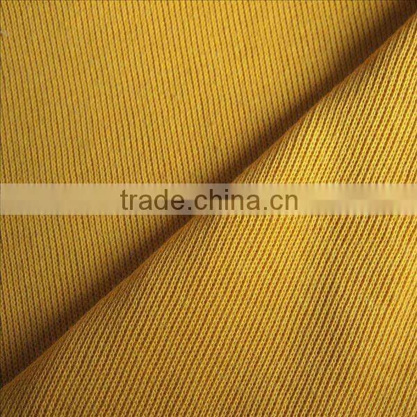 Cotton Fabric Poly Core Yarn French Rib Textile Fabric