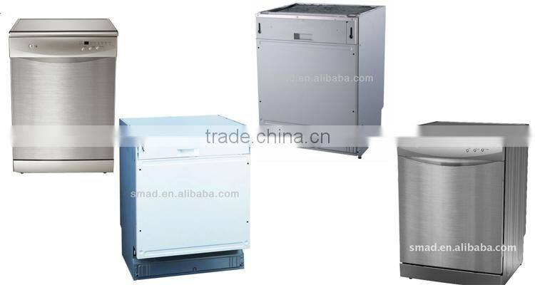 Full white small automatic freestanding dishwasher for apartments