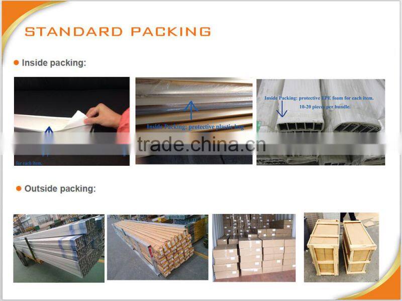 Wood grain surface finishing aluminum profile / Enduring Wood Grain Finish Aluminum tube , Aluminium wood grain finish