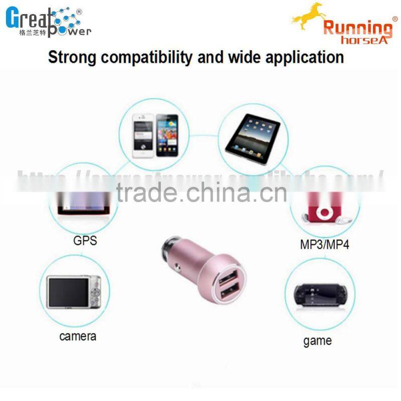 superior dual usb car charger adapter phone 2 USB car charger holder