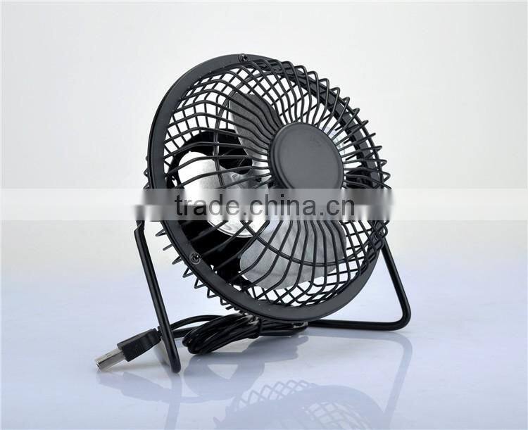USB mini desk cooler fan quietness metal computer laptop PC plug charge fans