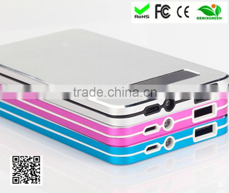 Secondary capacity battery bank/4000mah polymer power bank for smart phones