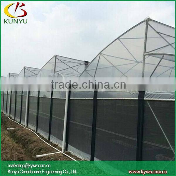 Large Sawtooth type plexiglass greenhouse polyethylene greenhouse