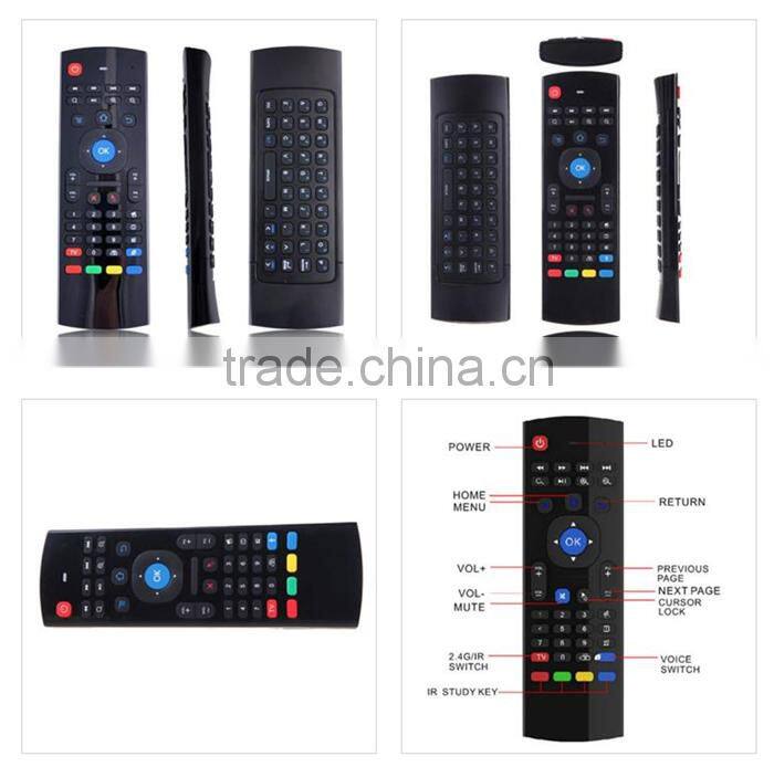 Fly Air Mouse Wireless Keyboard 2.4GHz Qwerty Remote M8 MX3 & more Android KODI