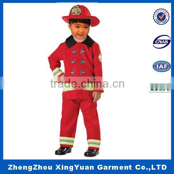 New Style OEM Service Kids Masquerade Fireman Costume