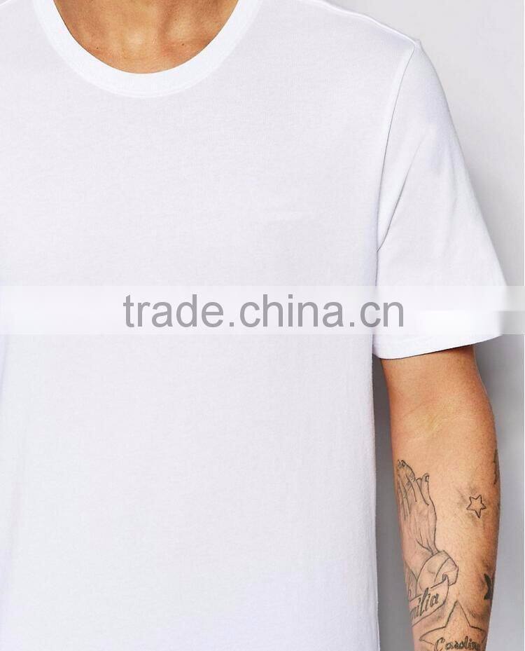 Daijun high quality 200g men white 100% short sleeve cotton crew neck custom t shirt printing