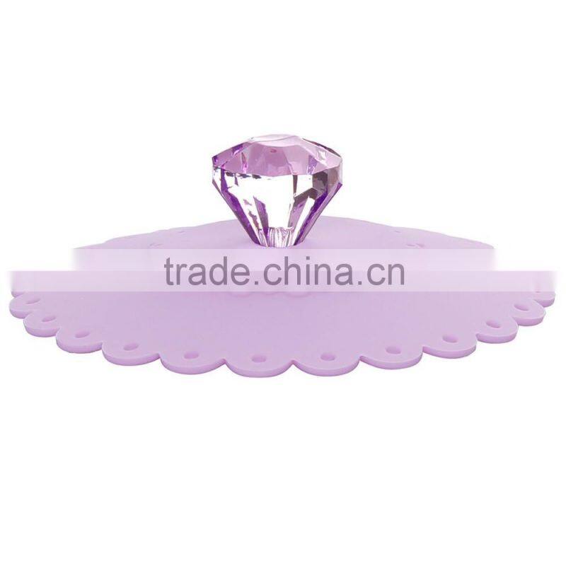 Cartoon silicone coffee cup cover lid