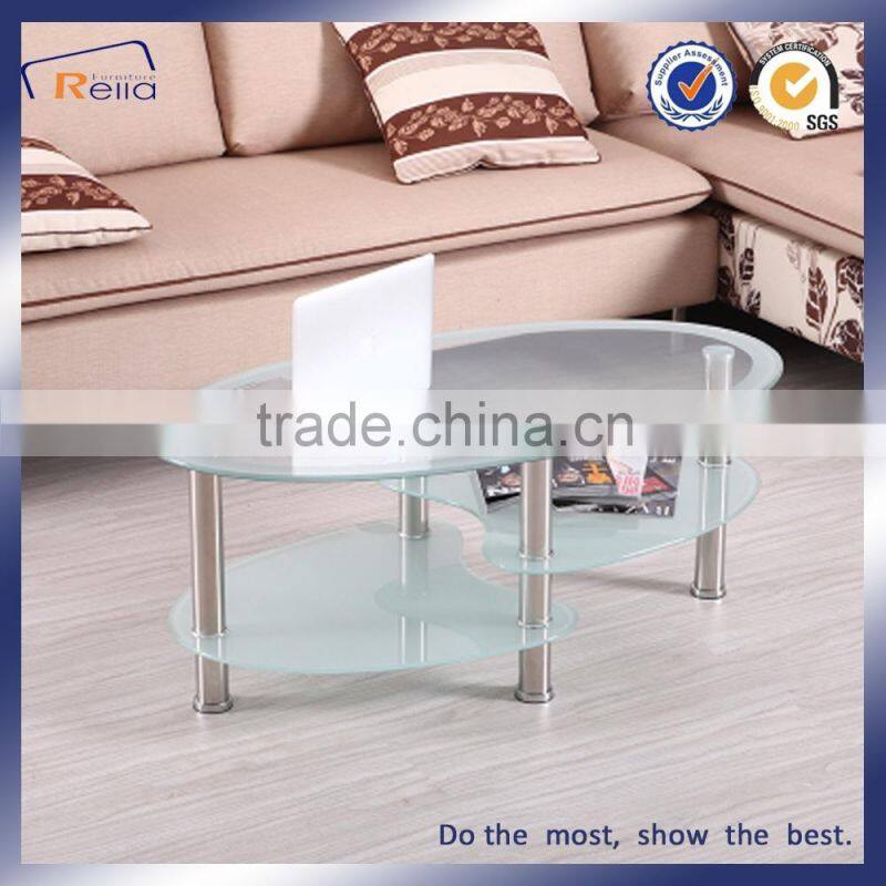 Modern Unique Tempered Glass Coffee Tables/Living Room Tea Table